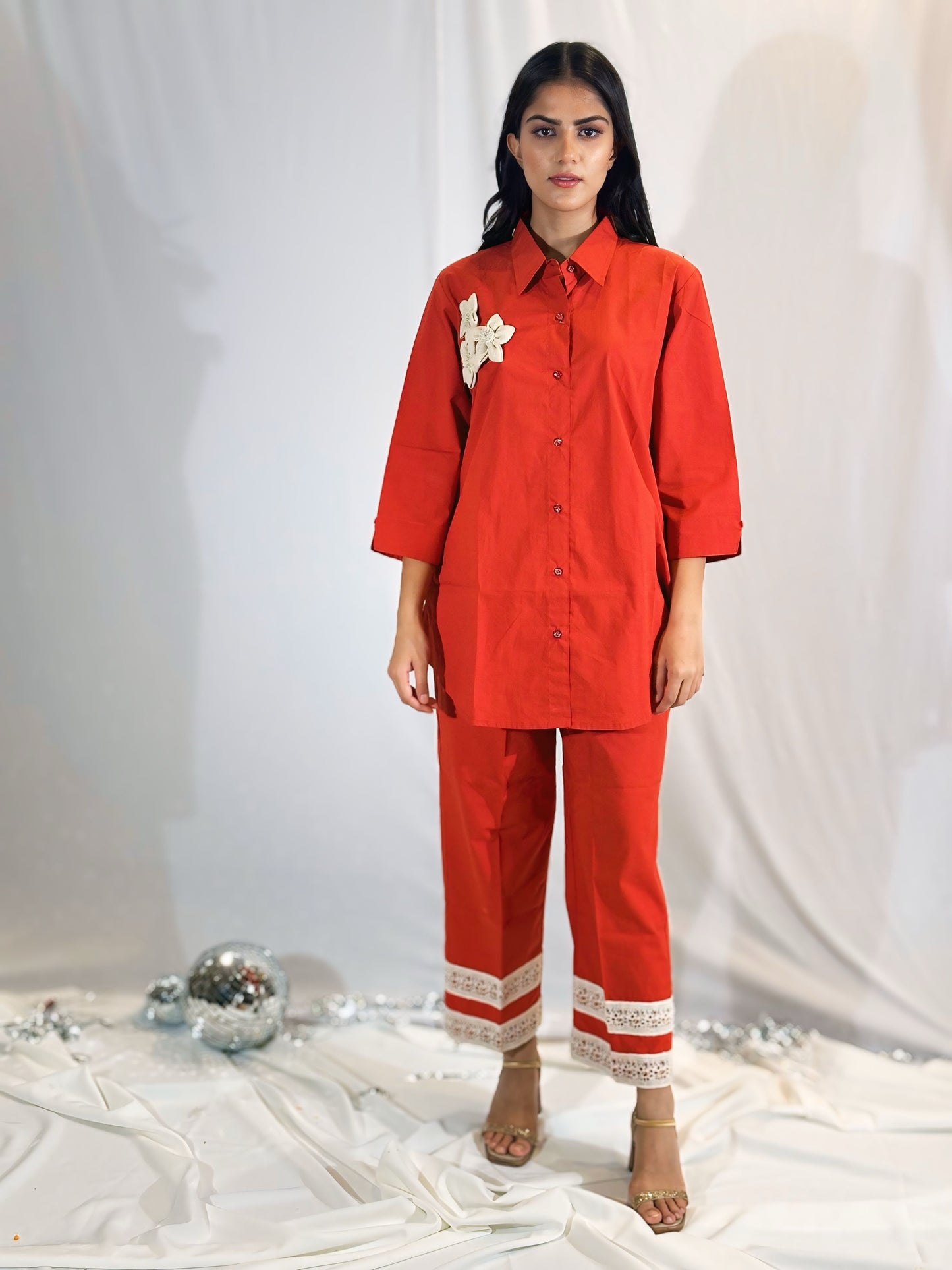 Crimson Bloom Co - Ord Set