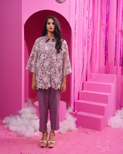 Purple Floral Dress (Ready to Ship)