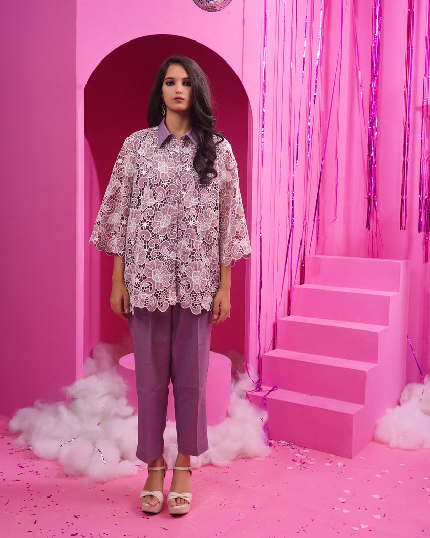 Purple Floral Dress (Ready to Ship)