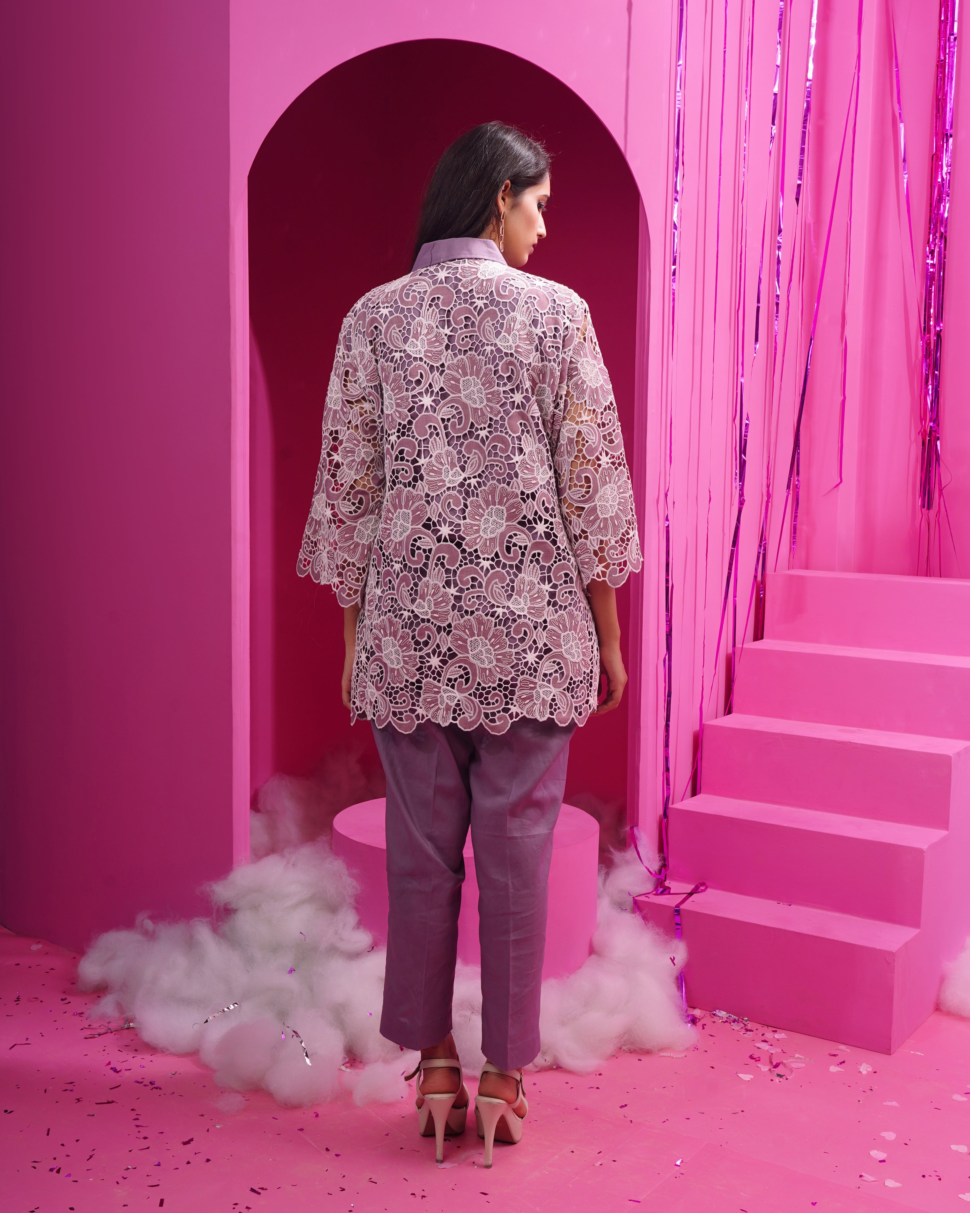 Purple Floral Dress (Ready to Ship)