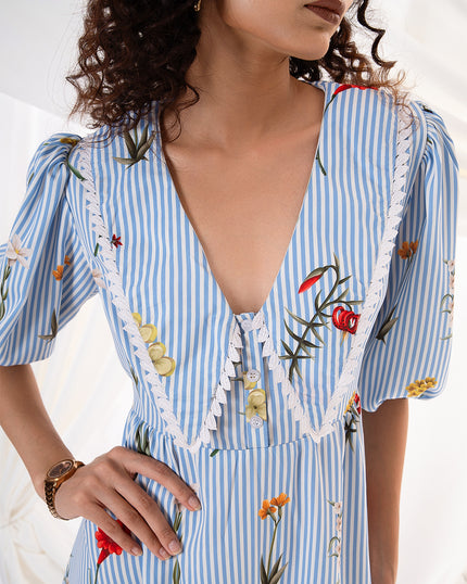 Meadow Stripes Dress (Made to Order)