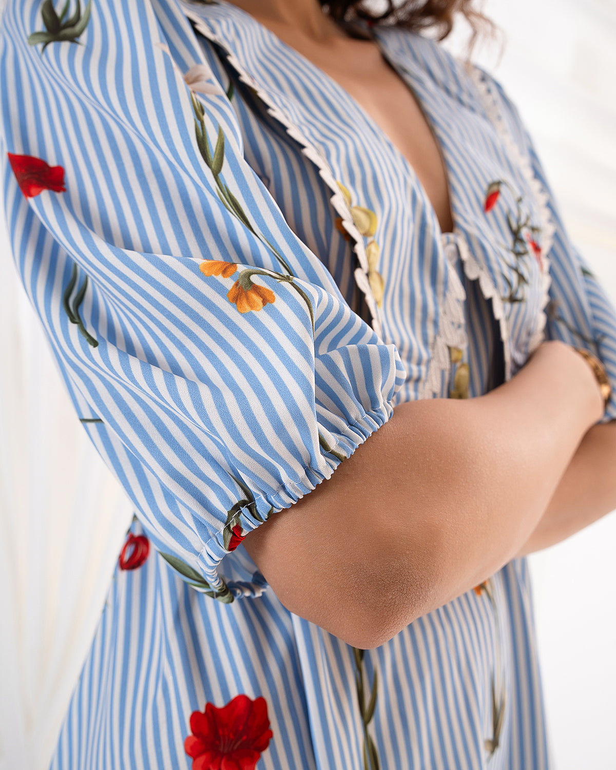 Meadow Stripes Dress (Made to Order)