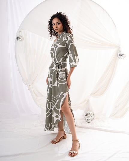 Olive Mirage Dress (Ready to Ship)