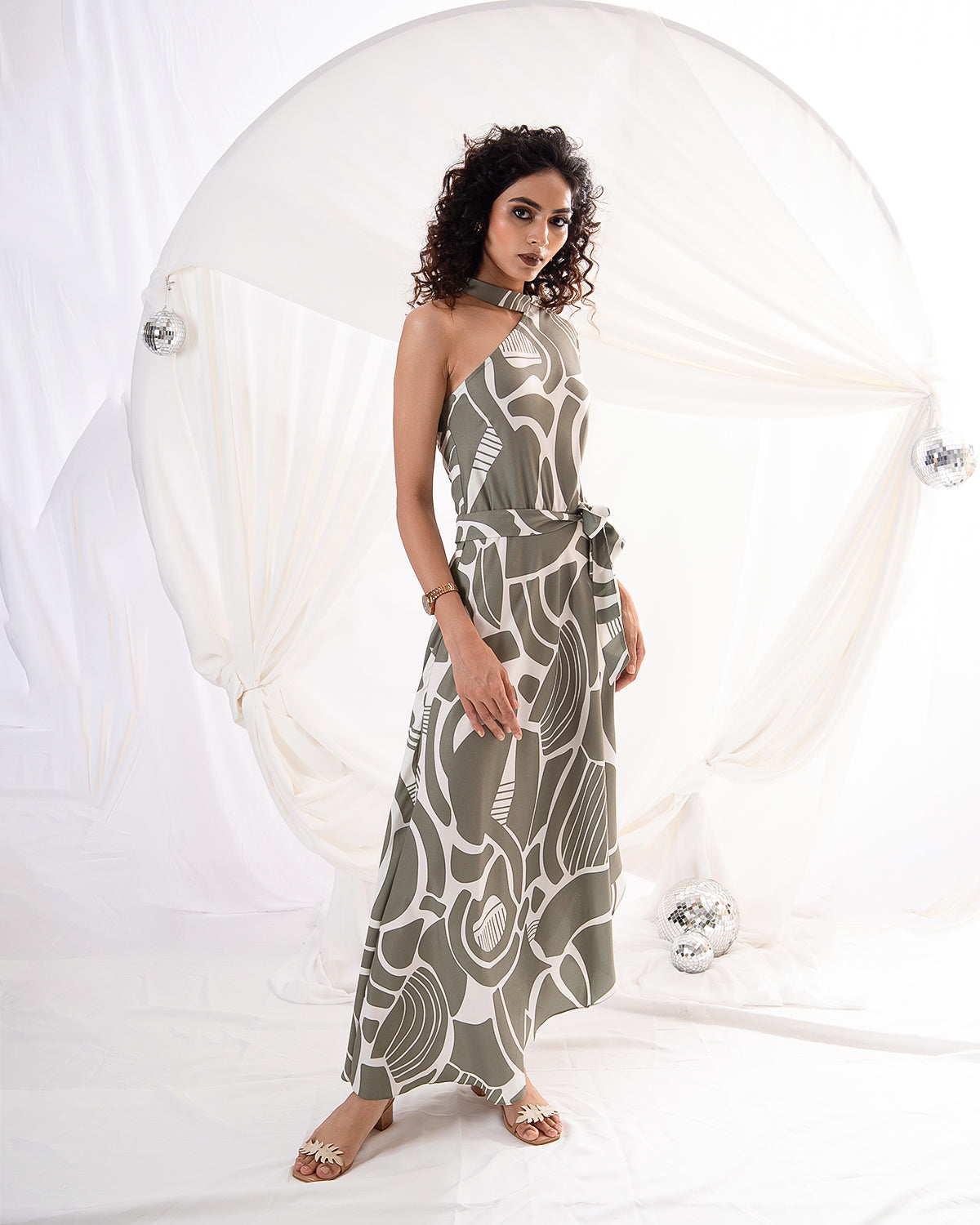 Olive Mirage Dress (Ready to Ship)