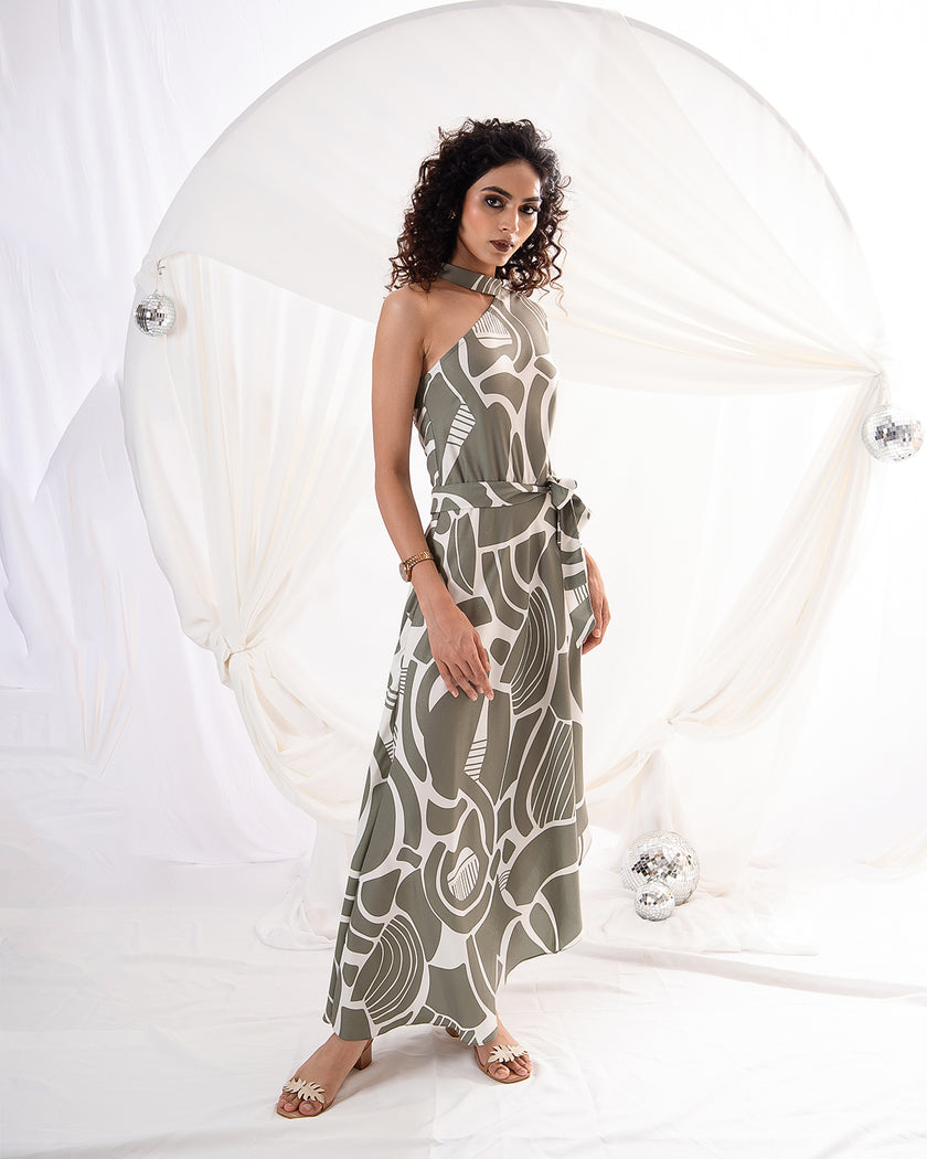 Olive Mirage Dress (Ready to Ship)
