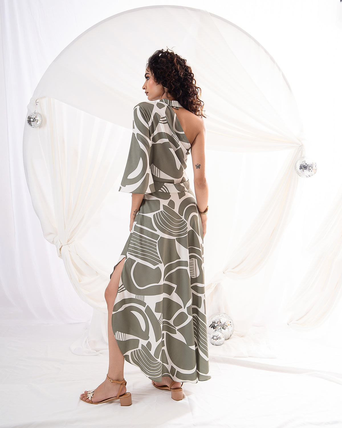 Olive Mirage Dress (Ready to Ship)