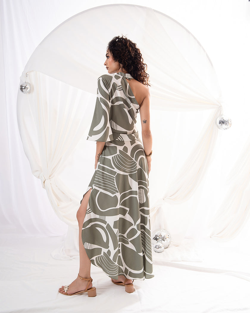 Olive Mirage Dress (Ready to Ship)