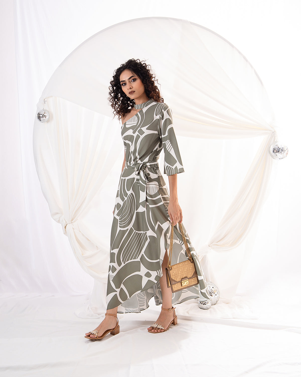 Olive Mirage Dress (Ready to Ship)