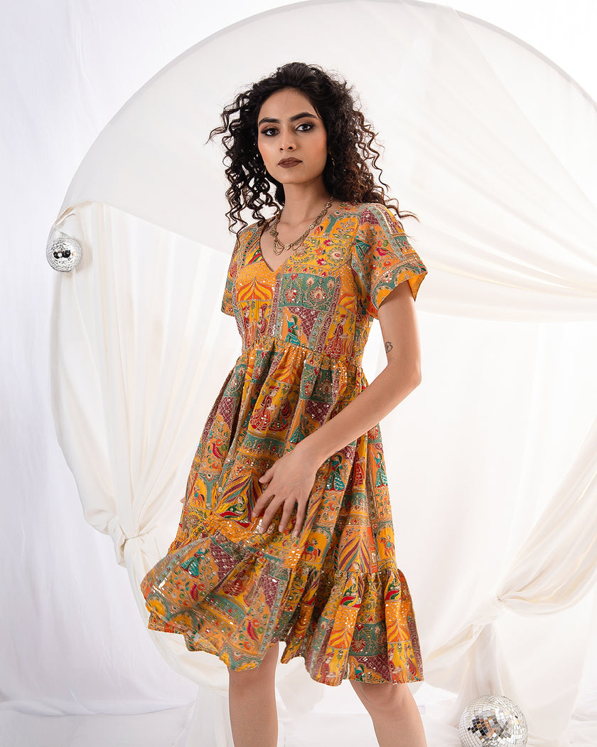 Amber Bloom Dress (Ready to Ship)