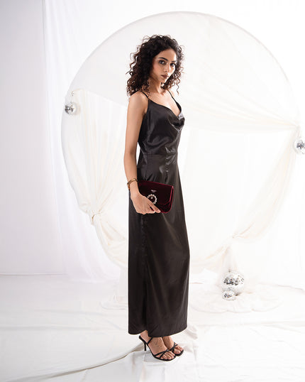 Noir Muse Slip Dress (Made to Order)