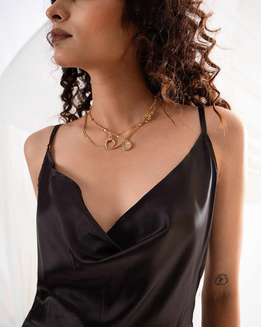 Noir Muse Slip Dress (Made to Order)