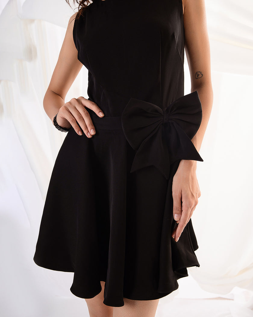 Midnight Bow Dress (Made to Order)