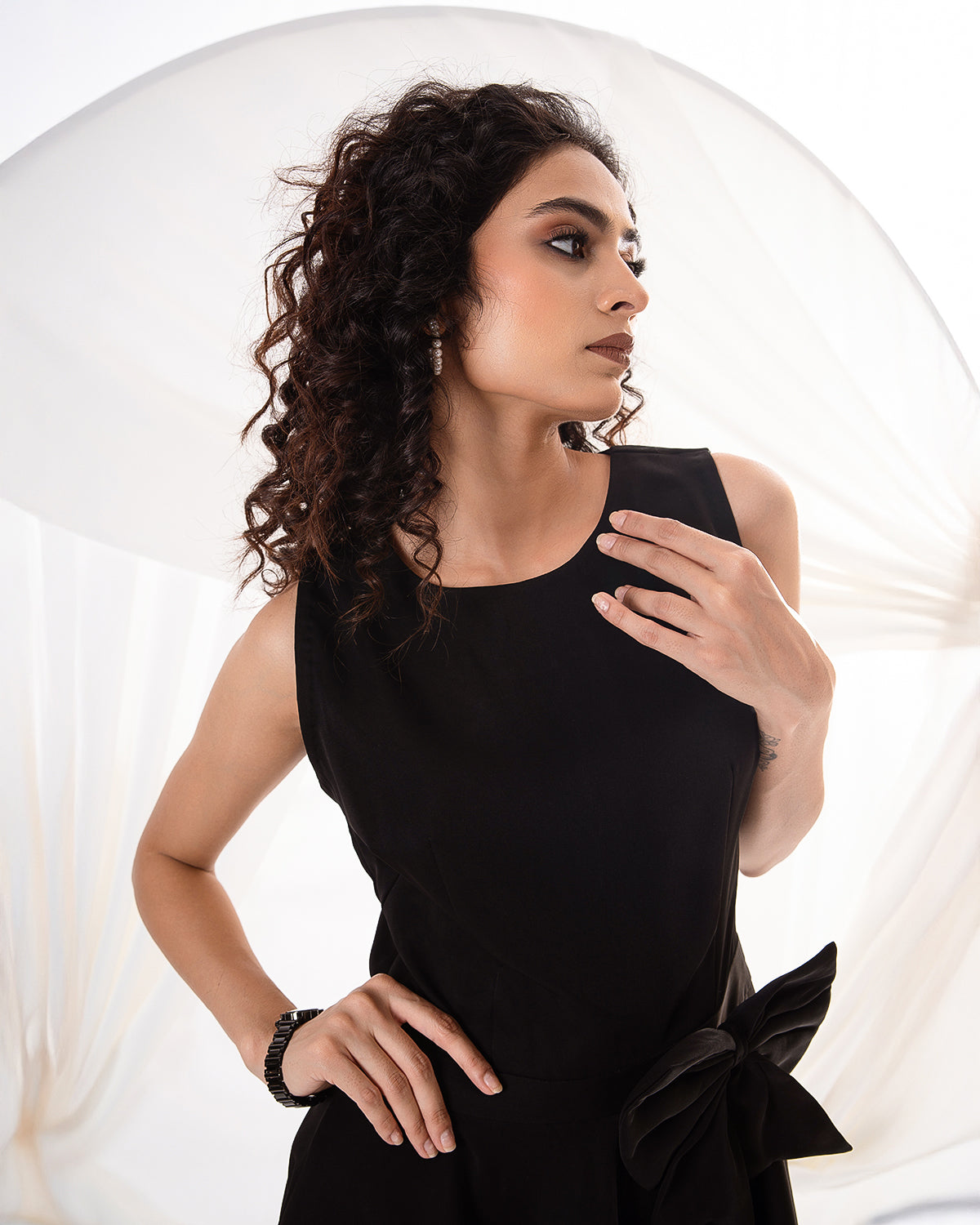 Midnight Bow Dress (Made to Order)