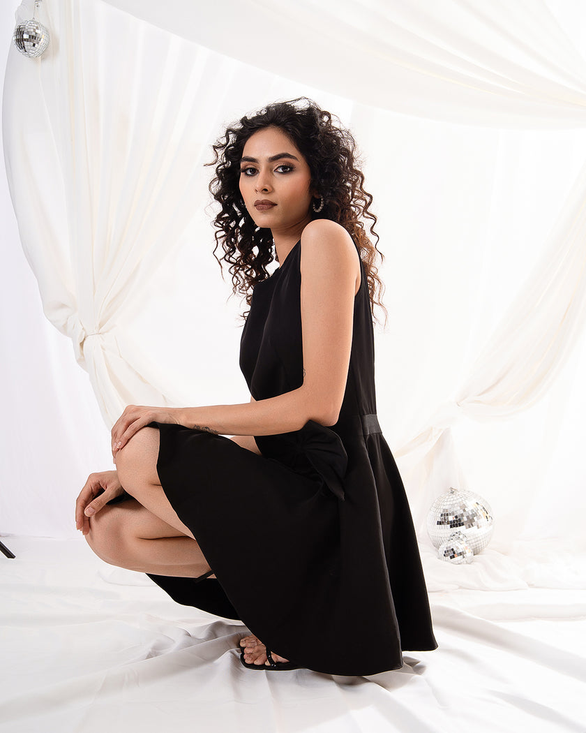 Midnight Bow Dress (Made to Order)