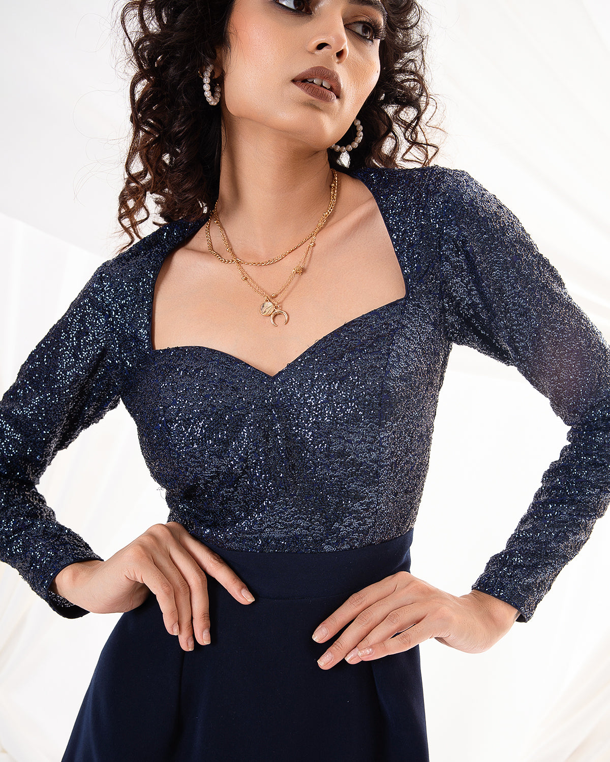 Midnight Soirée Dress (Ready to Ship)