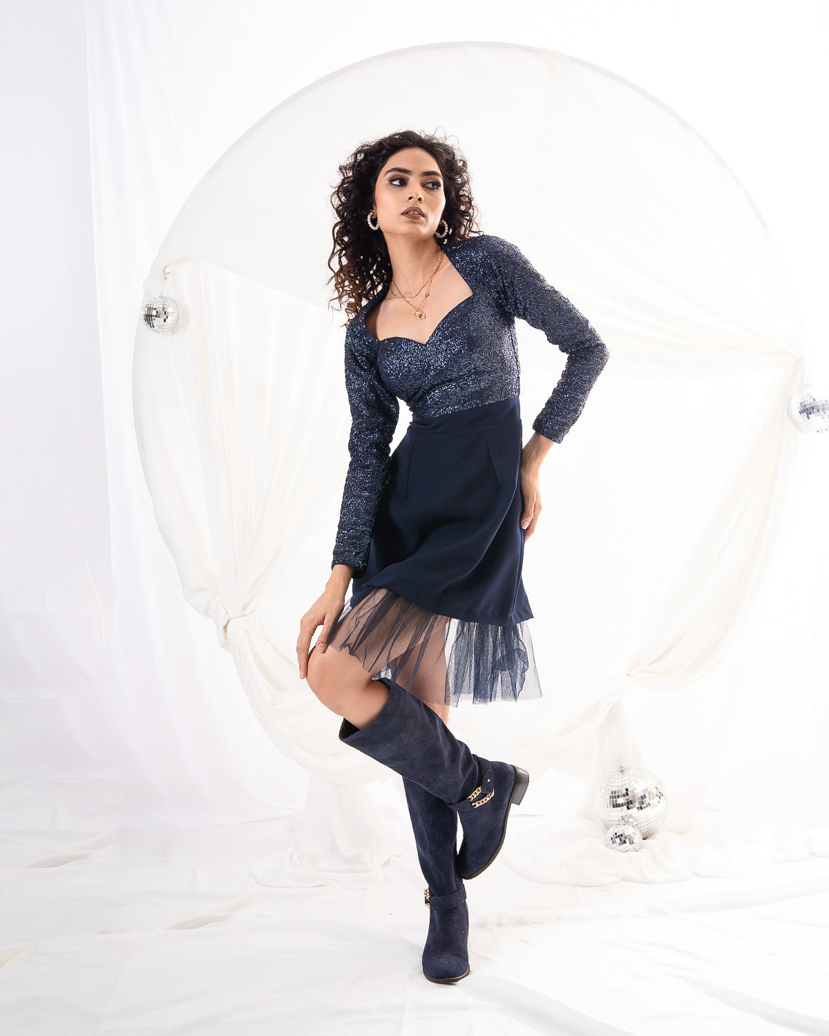 Midnight Soirée Dress (Ready to Ship)