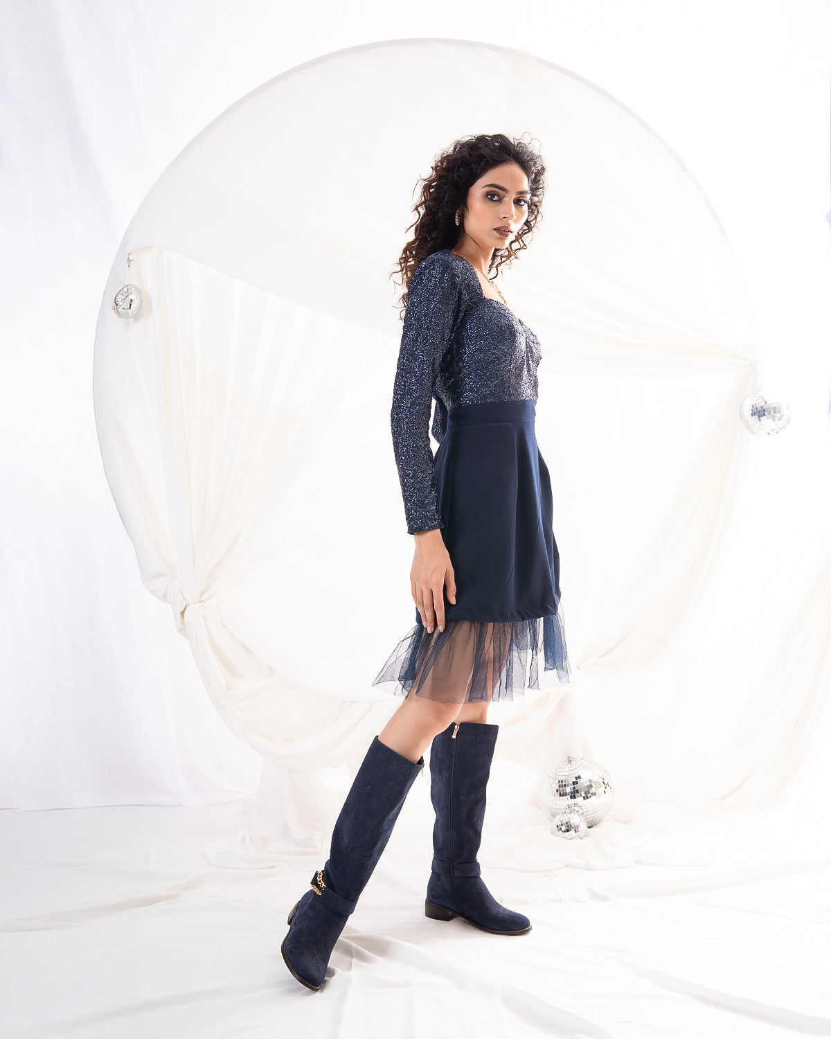 Midnight Soirée Dress (Ready to Ship)