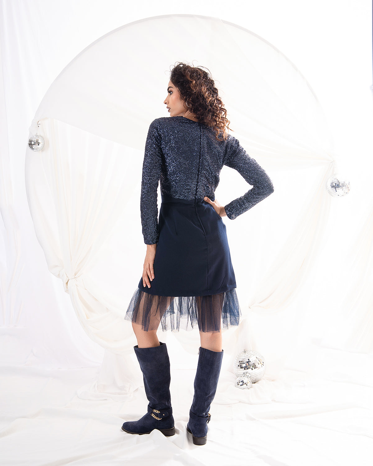 Midnight Soirée Dress (Ready to Ship)