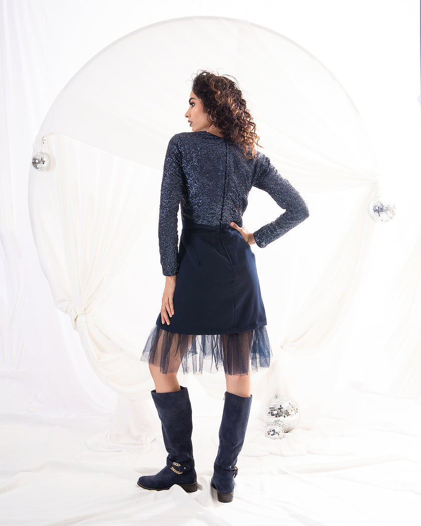 Midnight Soirée Dress (Ready to Ship)