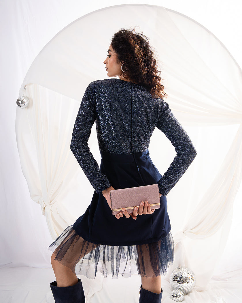 Midnight Soirée Dress (Ready to Ship)