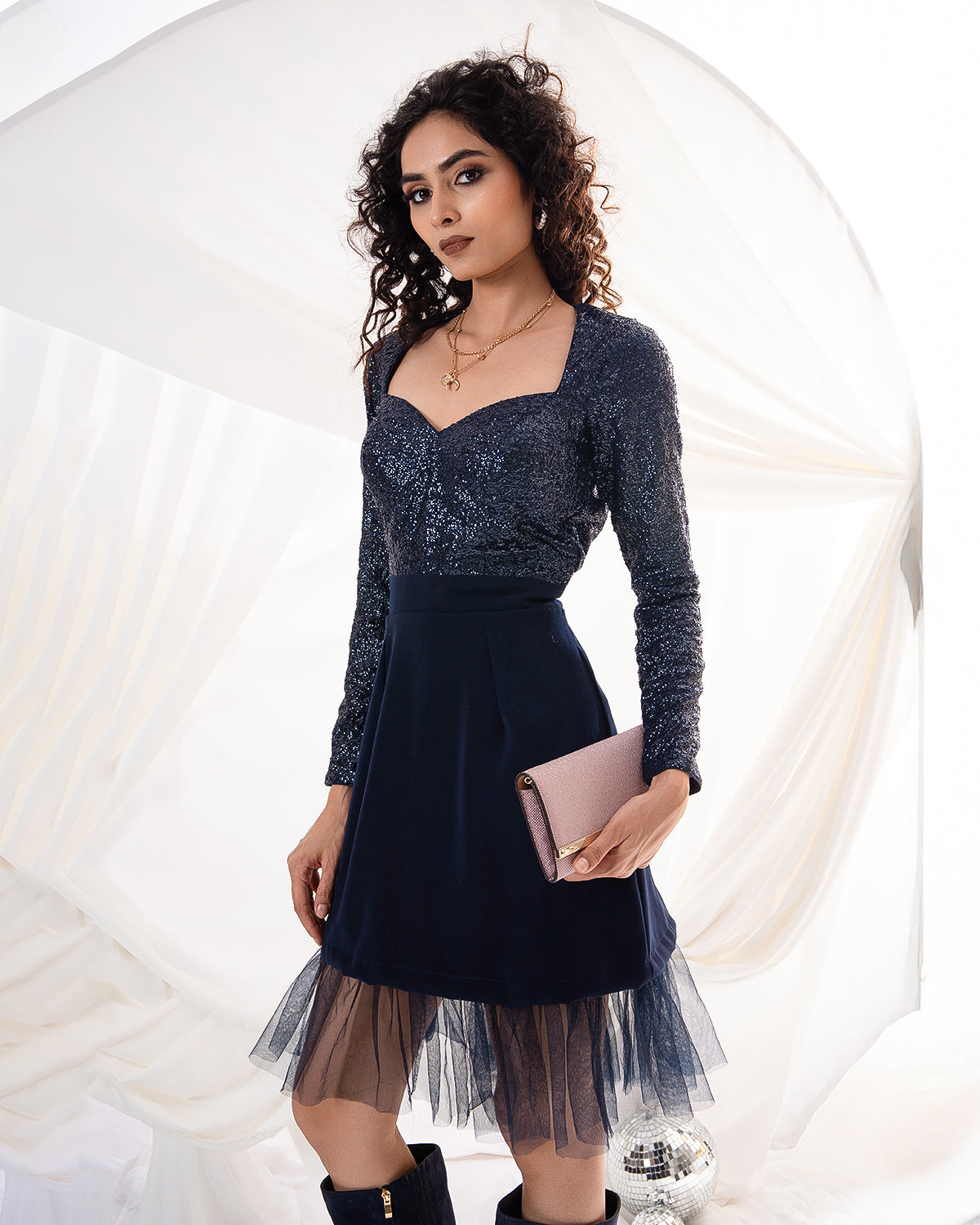 Midnight Soirée Dress (Ready to Ship)