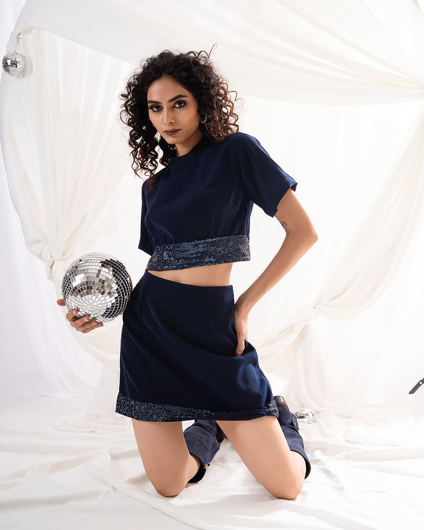 Midnight Rhythm Co-ord Set (Ready to Ship)