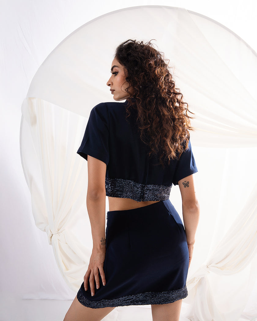 Midnight Rhythm Co-ord Set (Ready to Ship)