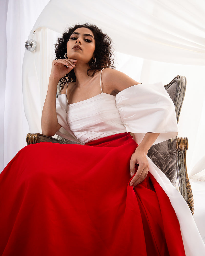 Scarlet Dusk Gown (Made to Order)