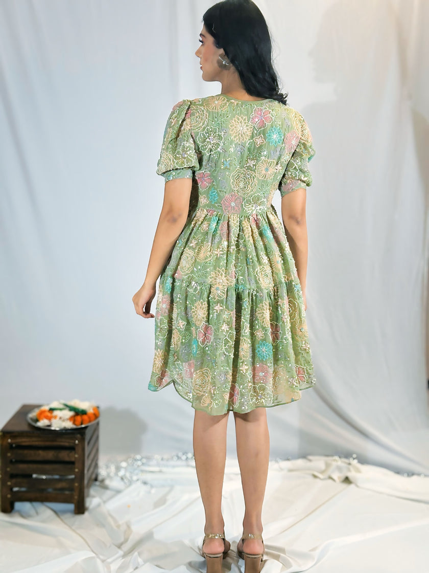 Gulbagh Tier Dress (Ready To Ship)