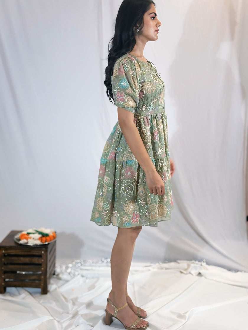 Gulbagh Tier Dress (Ready To Ship)