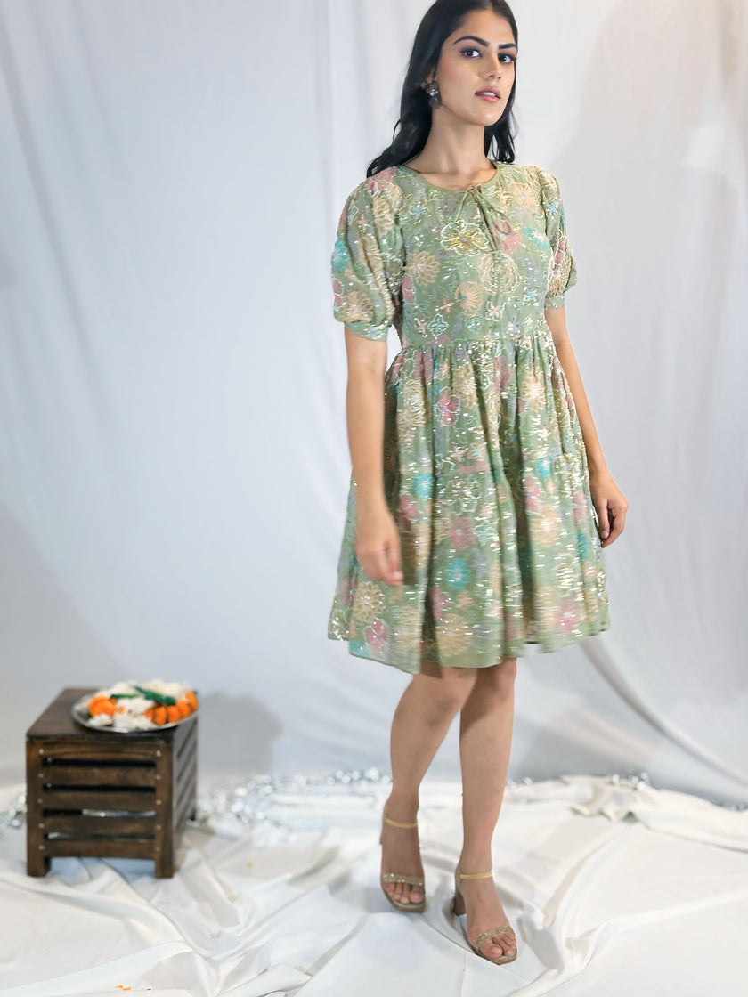 Gulbagh Tier Dress (Ready To Ship)