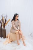 Champagne Sequin Shift Dress (Ready to Ship)