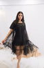 Midnight Ruffle Sheer Dress (Ready to Ship)
