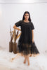 Midnight Ruffle Sheer Dress (Ready to Ship)
