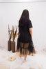 Midnight Ruffle Sheer Dress (Ready to Ship)