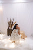 Ivory Lace Cape Dress (Ready to Ship)