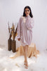 Iridescent Lilac Bubble Dress (Ready to Ship)