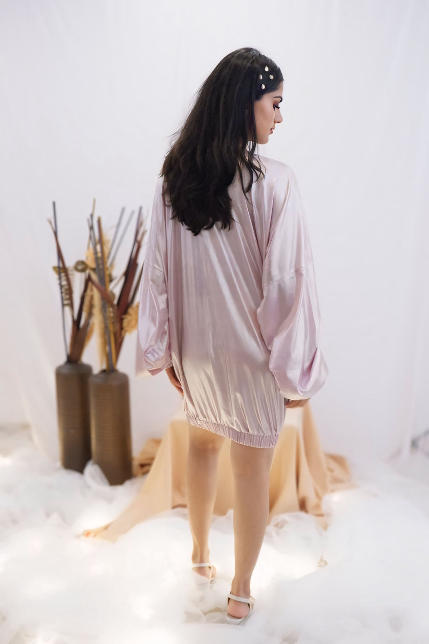 Iridescent Lilac Bubble Dress (Ready to Ship)