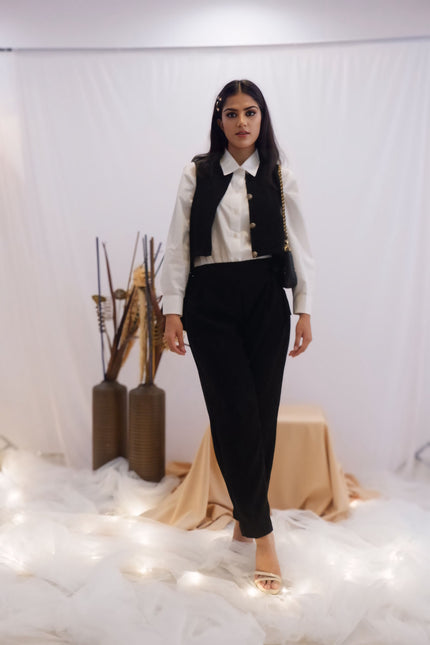 Classic Monochrome Co-Ord Set (Ready to Ship)