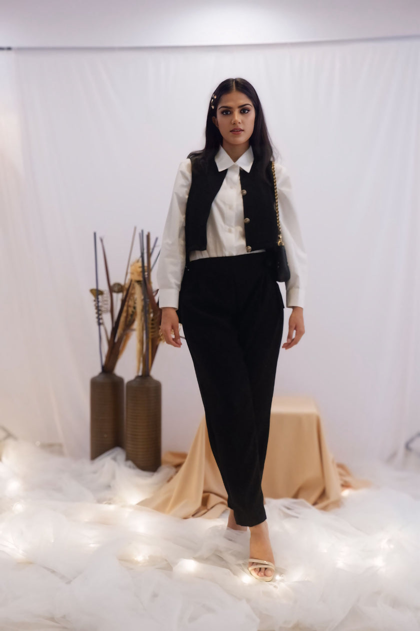 Classic Monochrome Co-Ord Set (Ready to Ship)