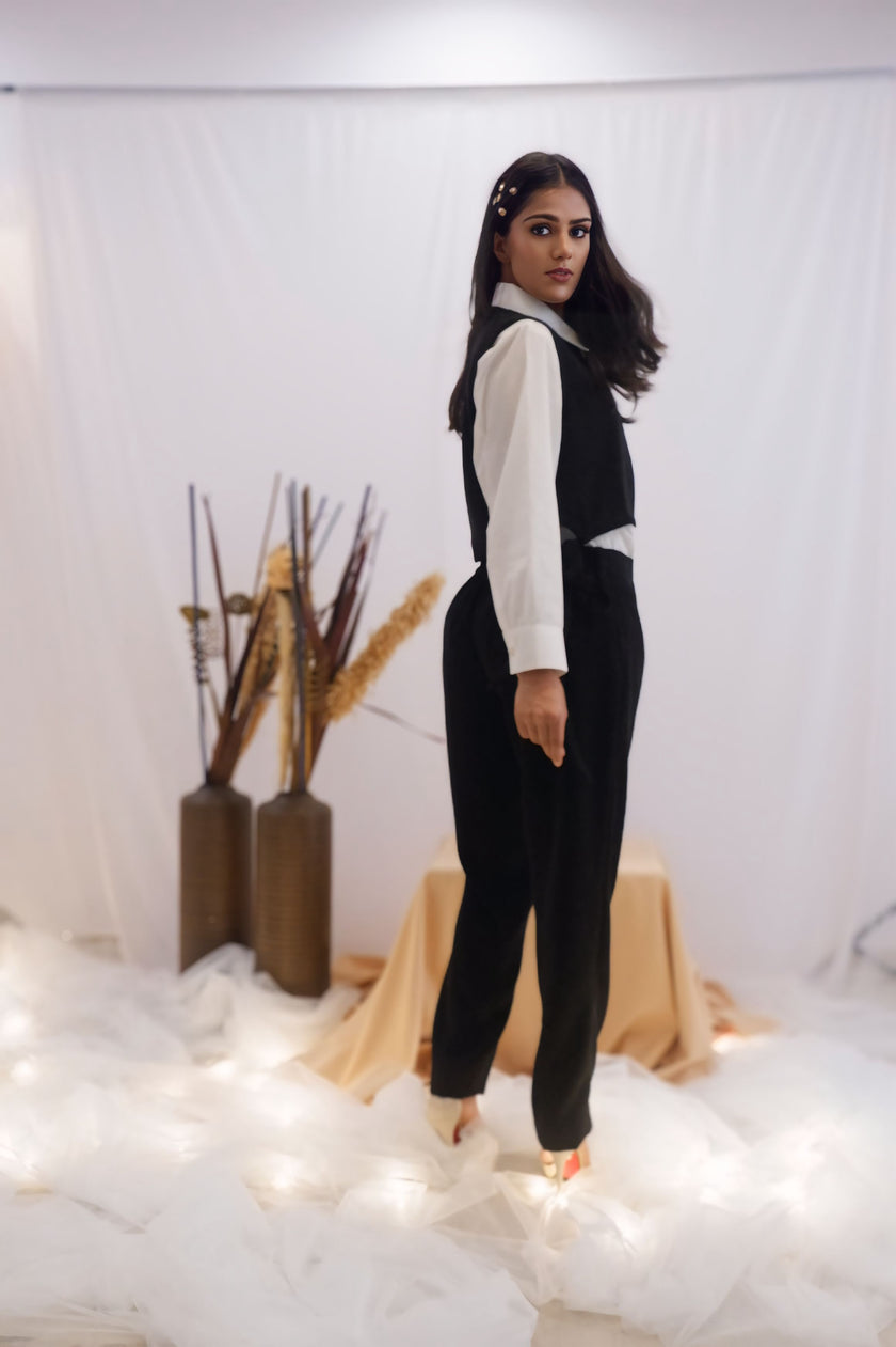 Classic Monochrome Co-Ord Set (Ready to Ship)