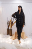 Sheer Sleeve Black Co-Ord Set (Ready to Ship)