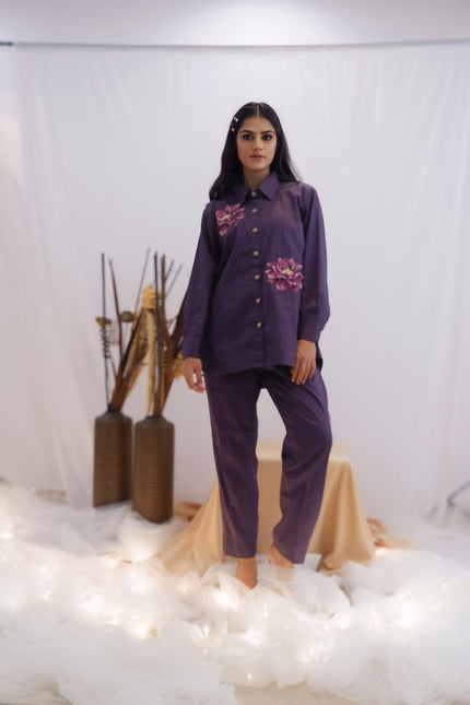 Floral Embroidered Co-Ord Set (Ready to Ship)