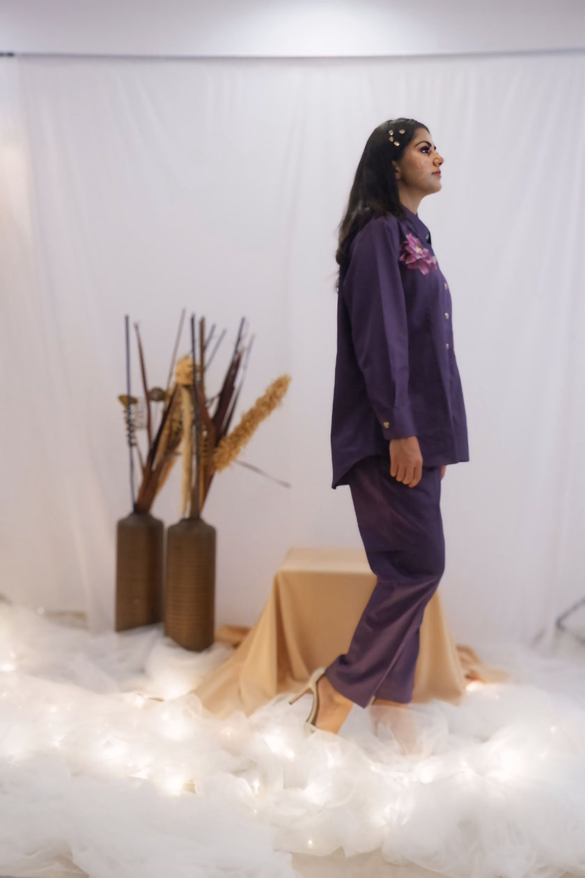 Floral Embroidered Co-Ord Set (Ready to Ship)