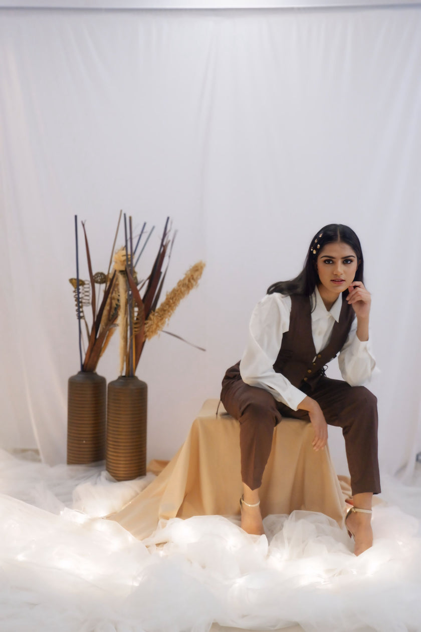 Cocoa Corset Co-Ord Set (Ready to Ship)