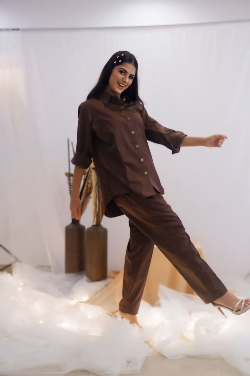 Chocolate Brown Co-Ord Set (Ready To Ship)