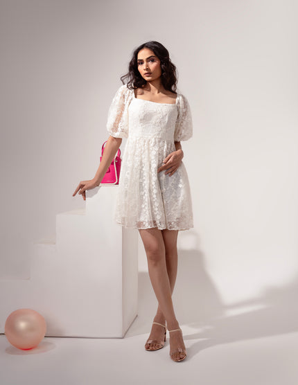 White Skater Dress (Ready to Ship)