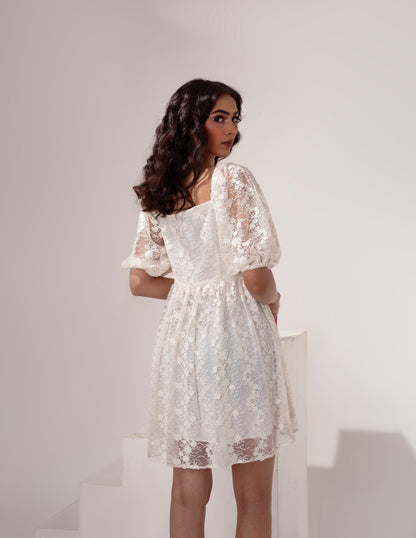 White Skater Dress